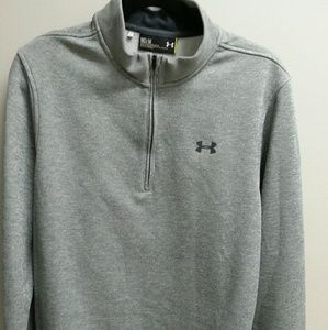 UNDER ARMOUR Mens 1/4 Zip Gray M Jacket